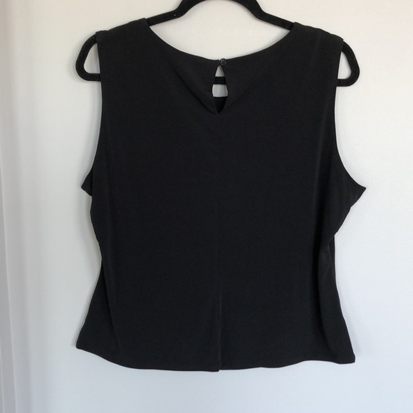 Calvin Klein Pleat Neck Sleeveless Top - Picture 5 of 9